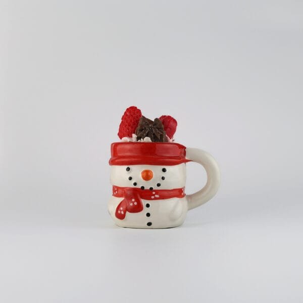 Scented Candle in a Snowman Mug